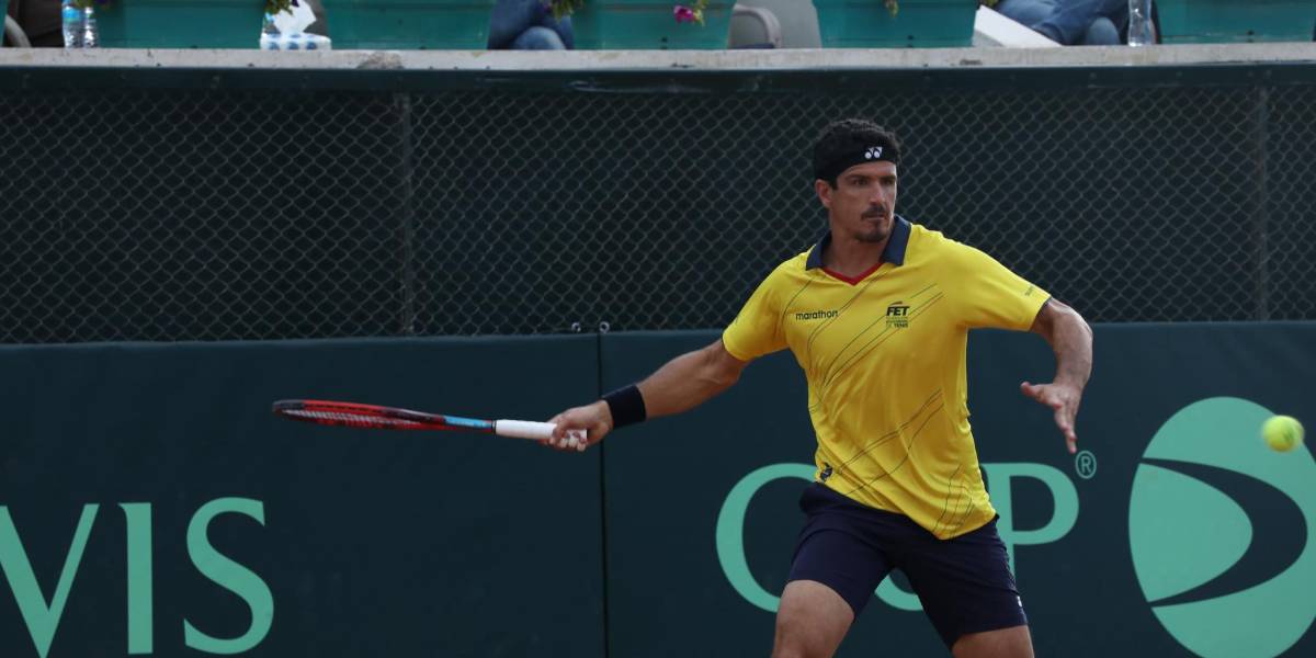 Copa Davis: Emilio Gómez perdió su partido y Ecuador está 2-0 abajo en la serie ante Egipto
