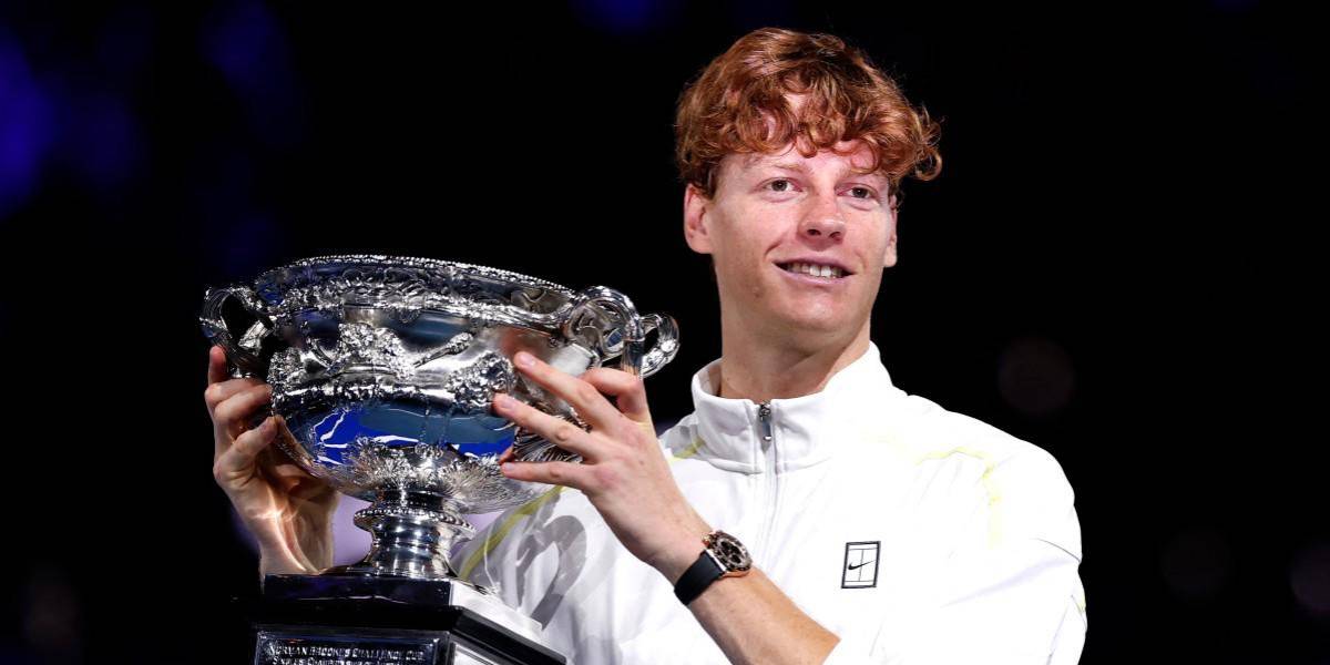 Jannik Sinner, bicampeón del Abierto de Australia