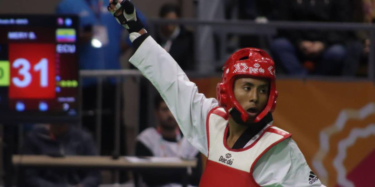 Byron Mery gana la medalla de oro en la modalidad de Taekwondo