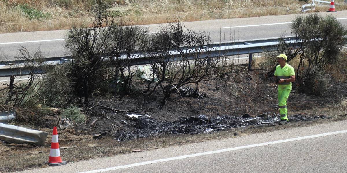 Así quedó el auto de Diogo Jota, luego del fatal accidente en el que murió junto a su hermano