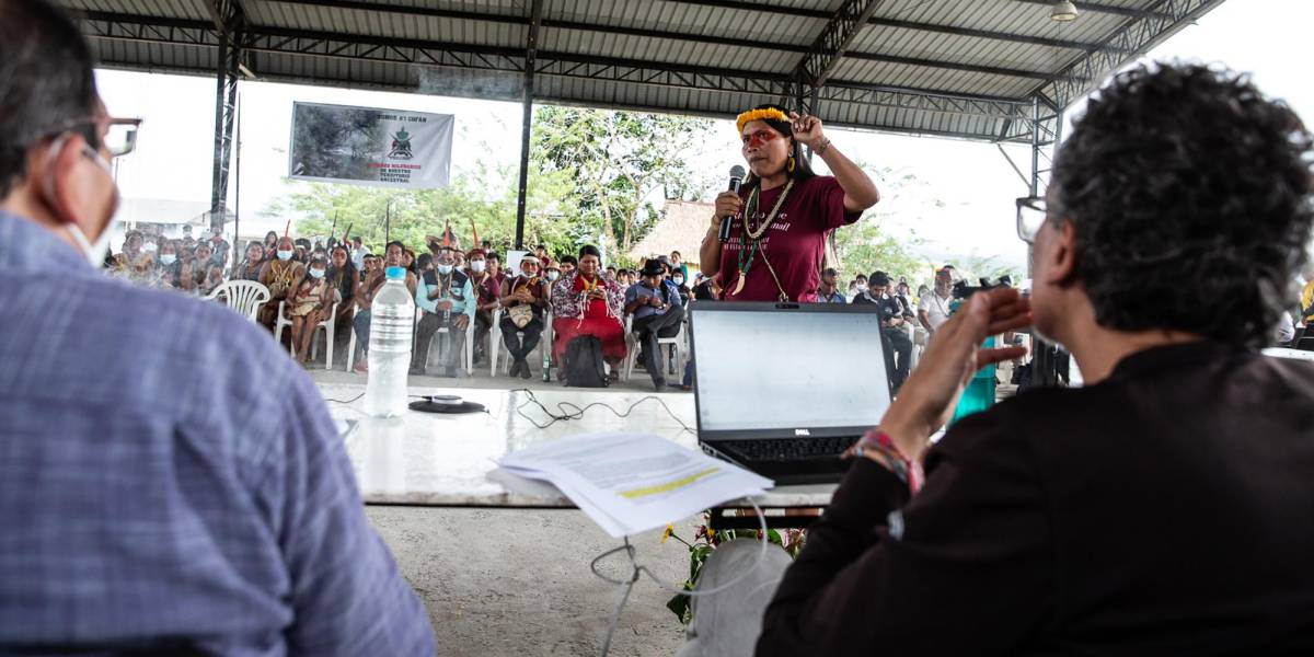 Caso Sinangoe: Por primera vez la Corte celebró audiencia en territorio indígena