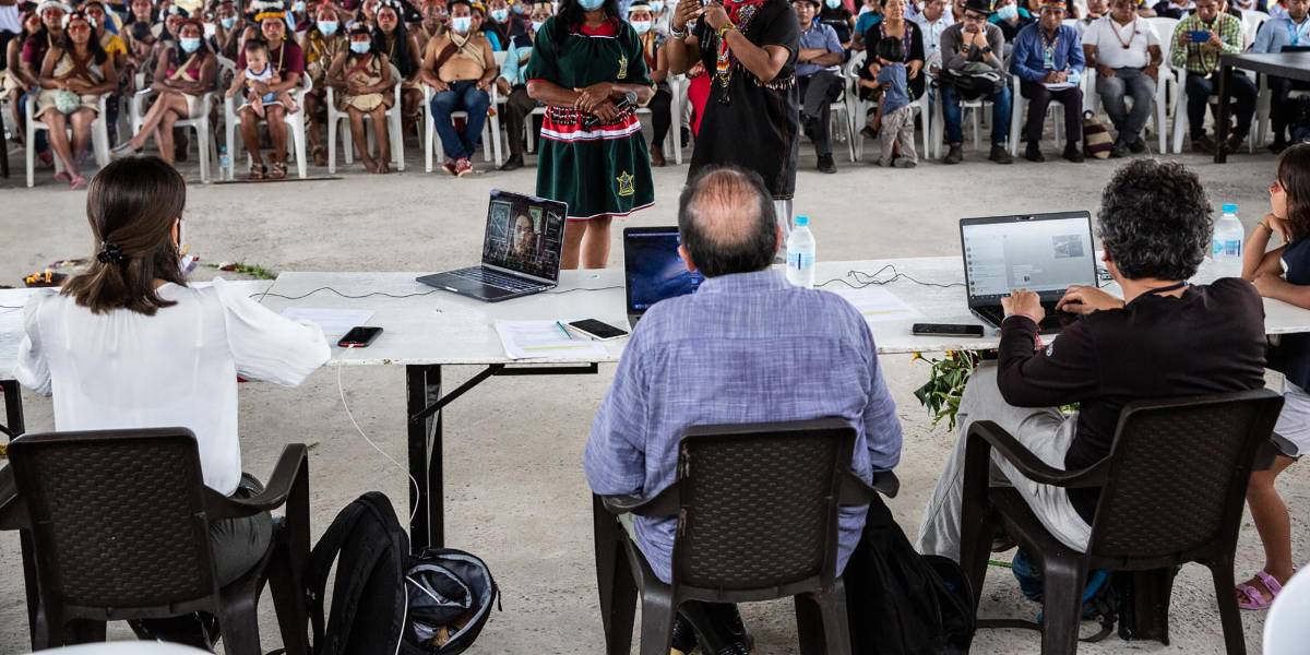Caso Sinangoe: Por primera vez la Corte celebró audiencia en territorio indígena