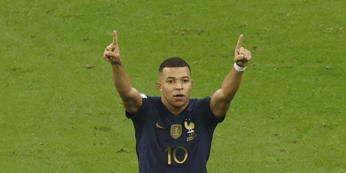 Mbappé iguala el récord de tres goles marcados en una final del Mundial