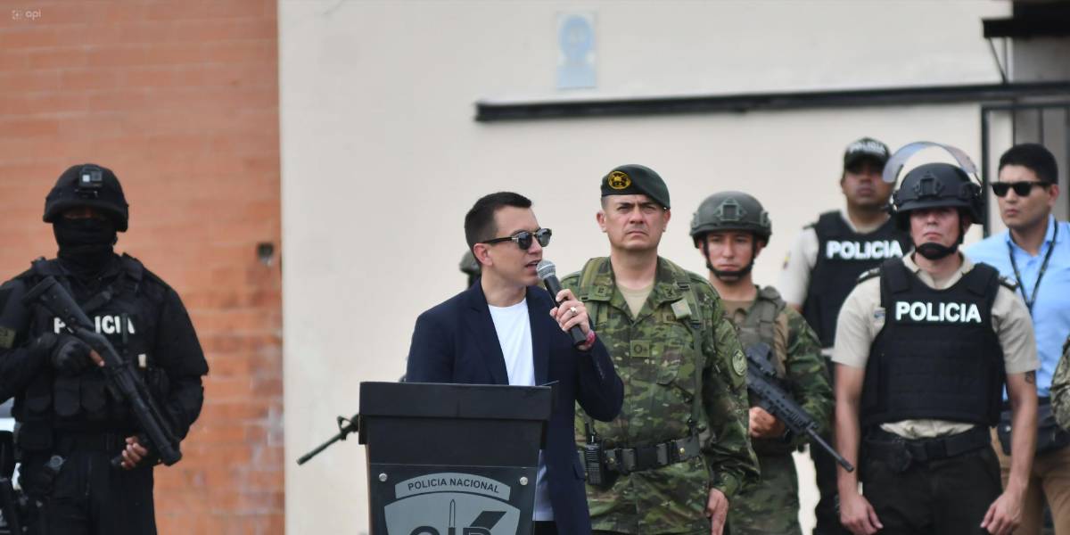 Daniel Noboa dijo que sí actuará contra el terrorismo, como no hicieron gobernantes pasados, reseña