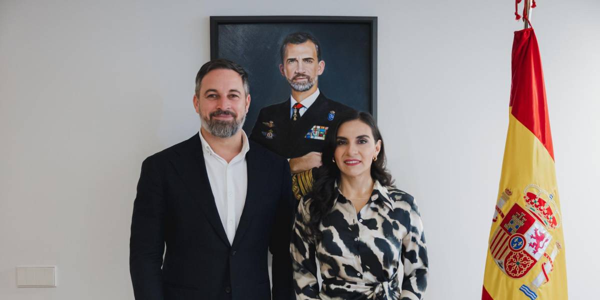 Verónica Abad se reunió con Santiago Abascal, presidente del partido político Vox de España