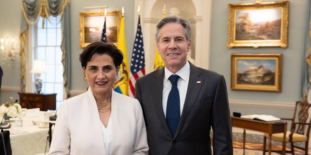 La canciller Gabriela Sommerfeld se reunió con Antony Blinken, secretario de Estado de EE.UU.