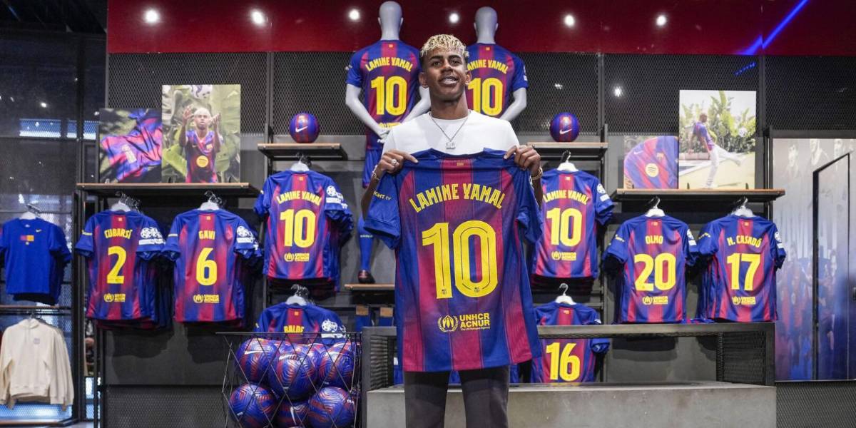 Lamine Yamal, el nuevo '10' del FC Barcelona que dispara las ventas en la tienda oficial