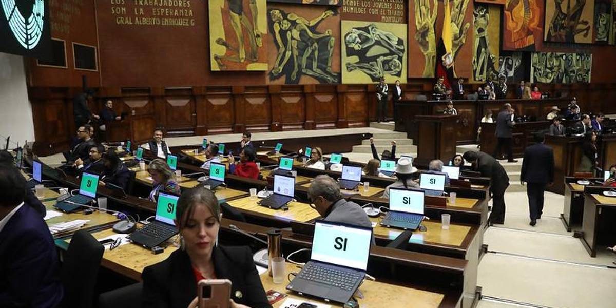 La bancada del correísmo no asistió a la posesión presidencial de Daniel Noboa