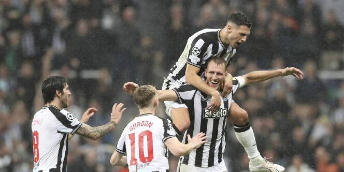 Champions League: Newcastle golea al PSG en Inglaterra