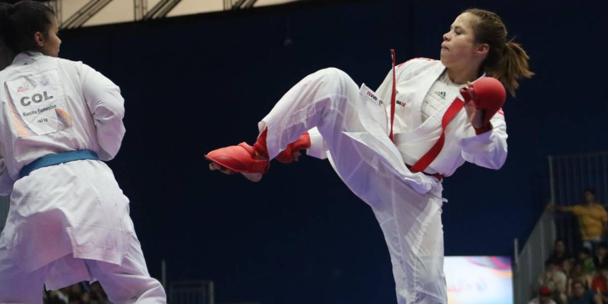 Karateca Valeria Echever logró la cuarta medalla de oro para Ecuador en Suramericanos