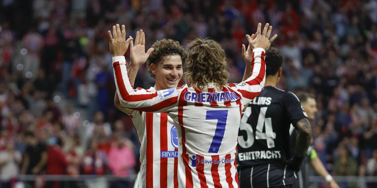 El Atlético de Madrid goleó 5-1 al Eintracht Frankfurt por la Champions League