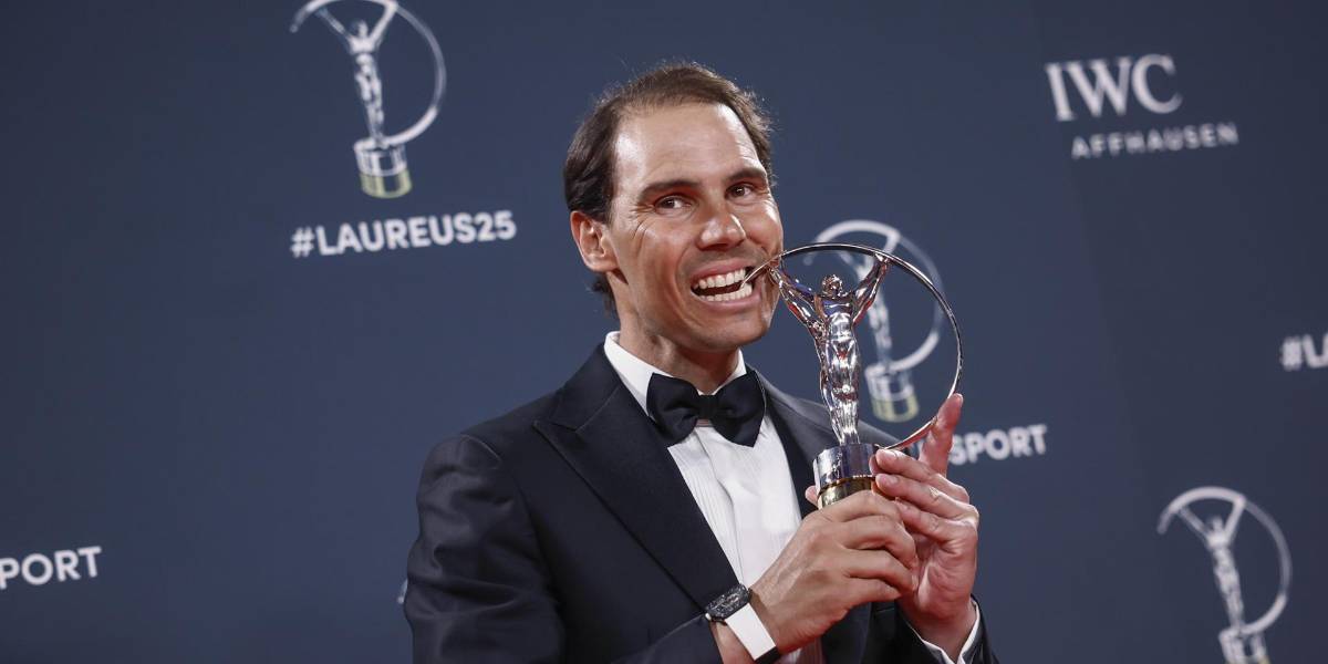 Rafael Nadal ganó el premio Laureus como icono del deporte