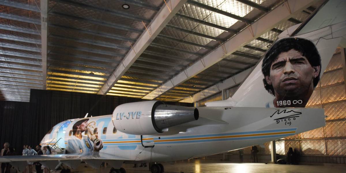 Tango D10S, el avión que rinde homenaje a Maradona, volará a Catar
