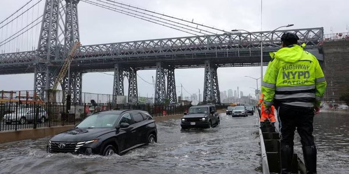 Se declara estado de emergencia en Nueva York y Nueva Jersey por inundaciones