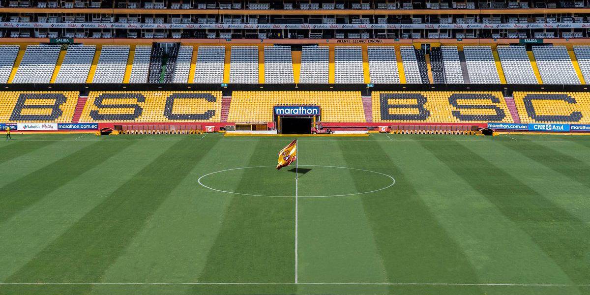 Así está la cancha del estadio Monumental de Barcelona, a pocas horas de la final de Libertadores