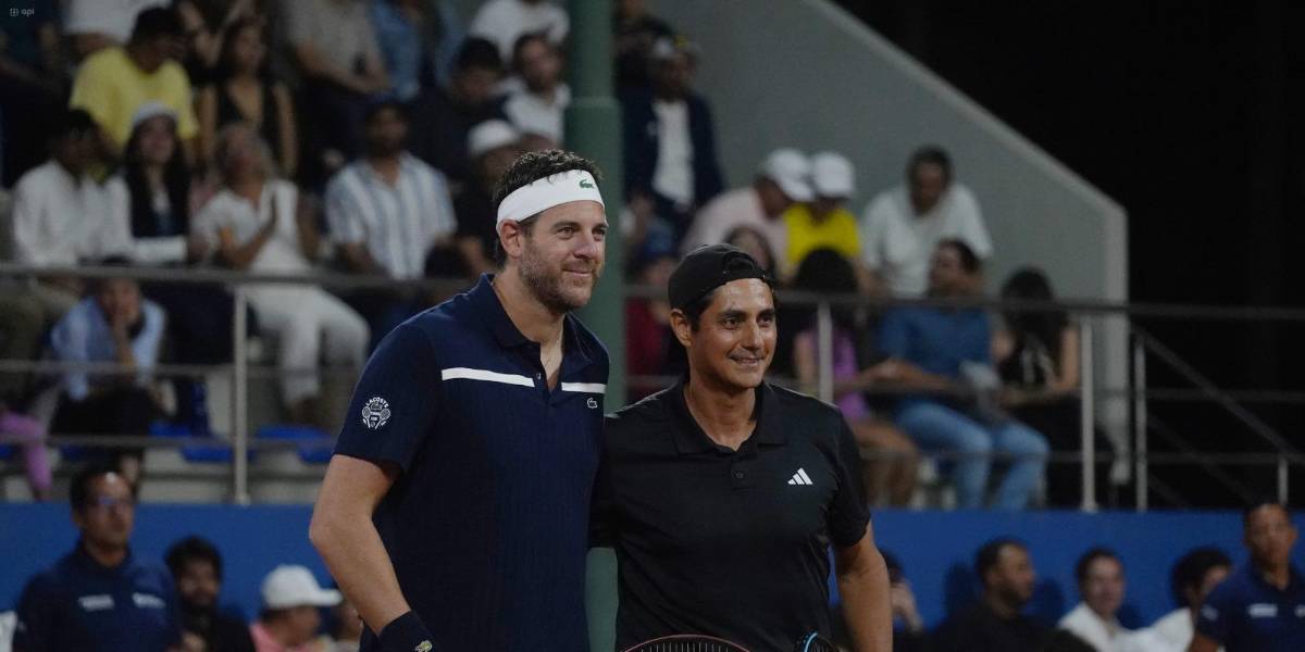 Juan Martín del Potro venció a Nicolás Lapentti en partido de exhibición