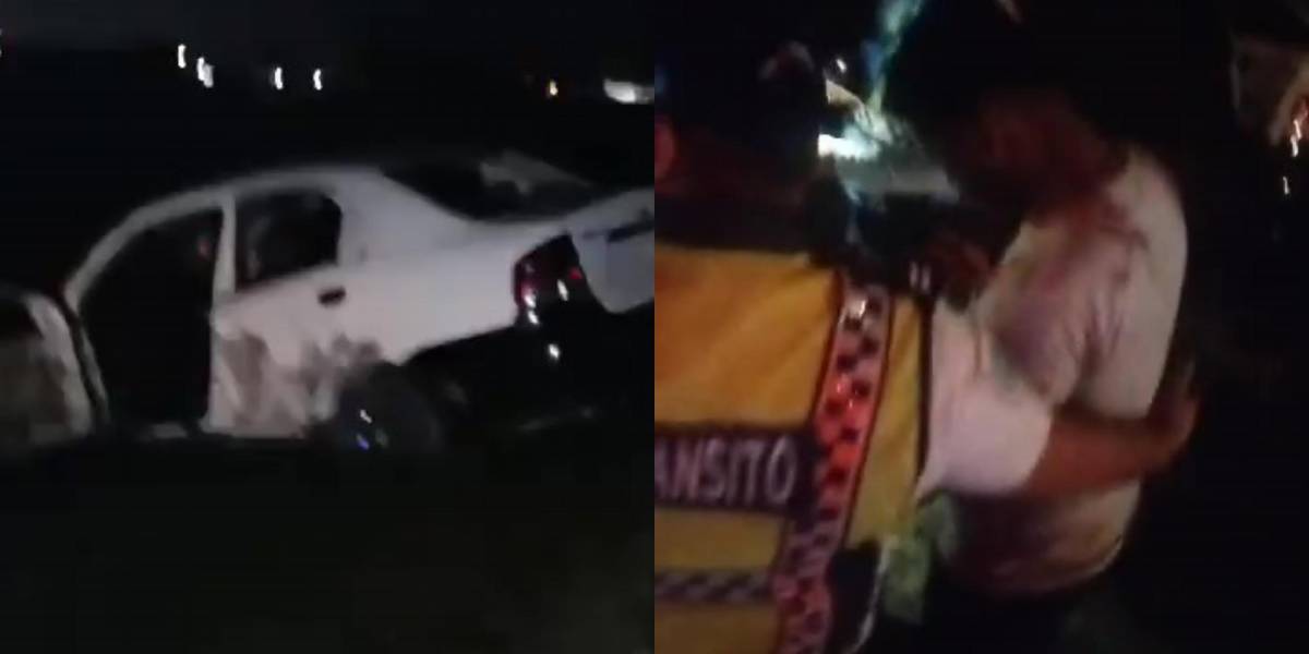 Comisión de Tránsito investiga a uno de sus agentes que participó en un choque en la vía Durán-Boliche