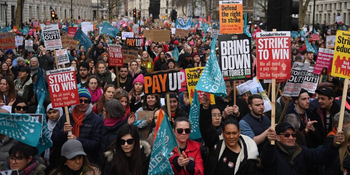 Reino Unido enfrenta la huelga de la década en contra del primer ministro
