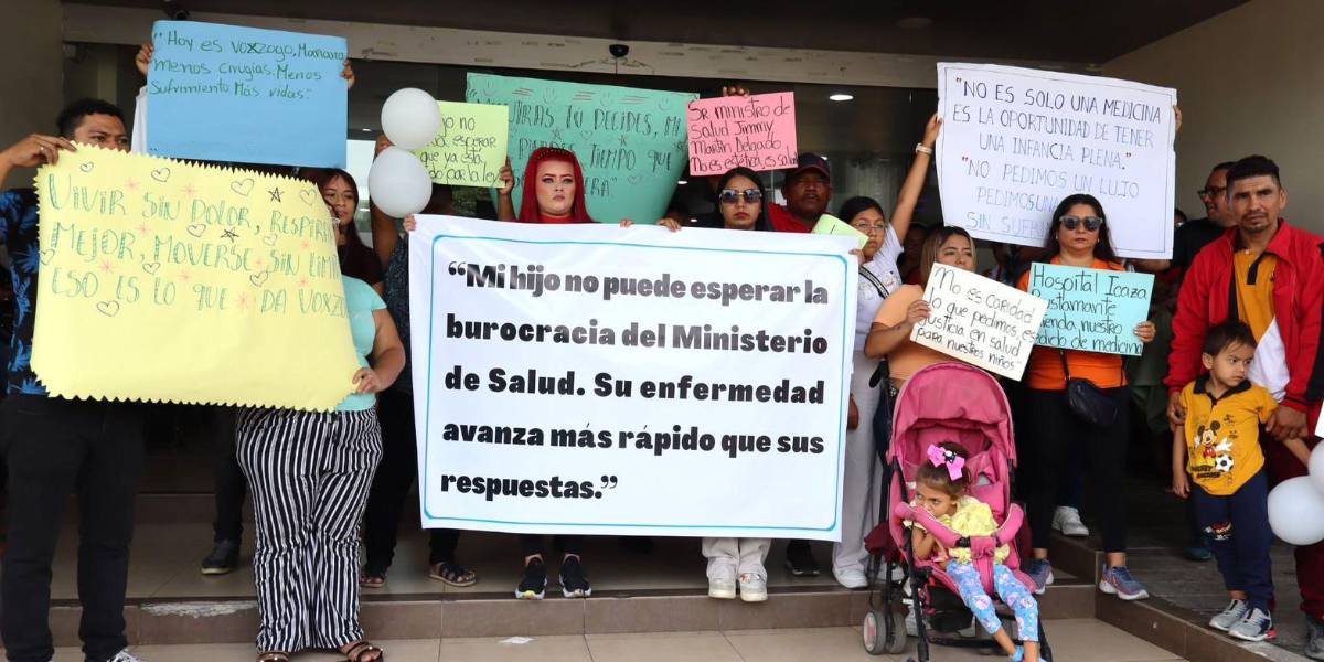 Guayaquil: padres de niños con enfermedades raras exigieron medicamentos