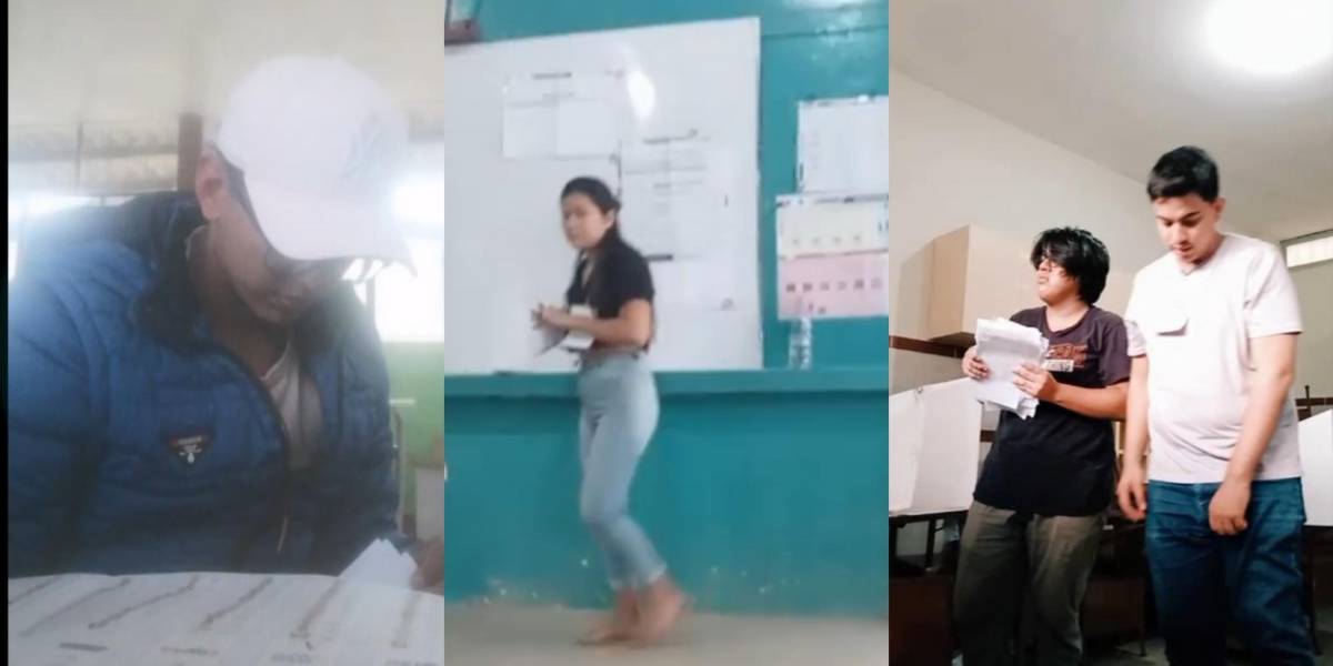 Elecciones Ecuador 2023: varios miembros de junta difunden en TikTok el conteo de votos de sus mesas