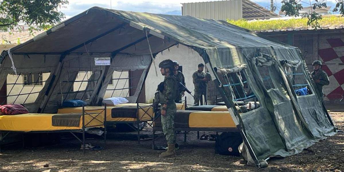 Dos campamentos militares se instalaron en El Oro para reducir la violencia en esa provincia