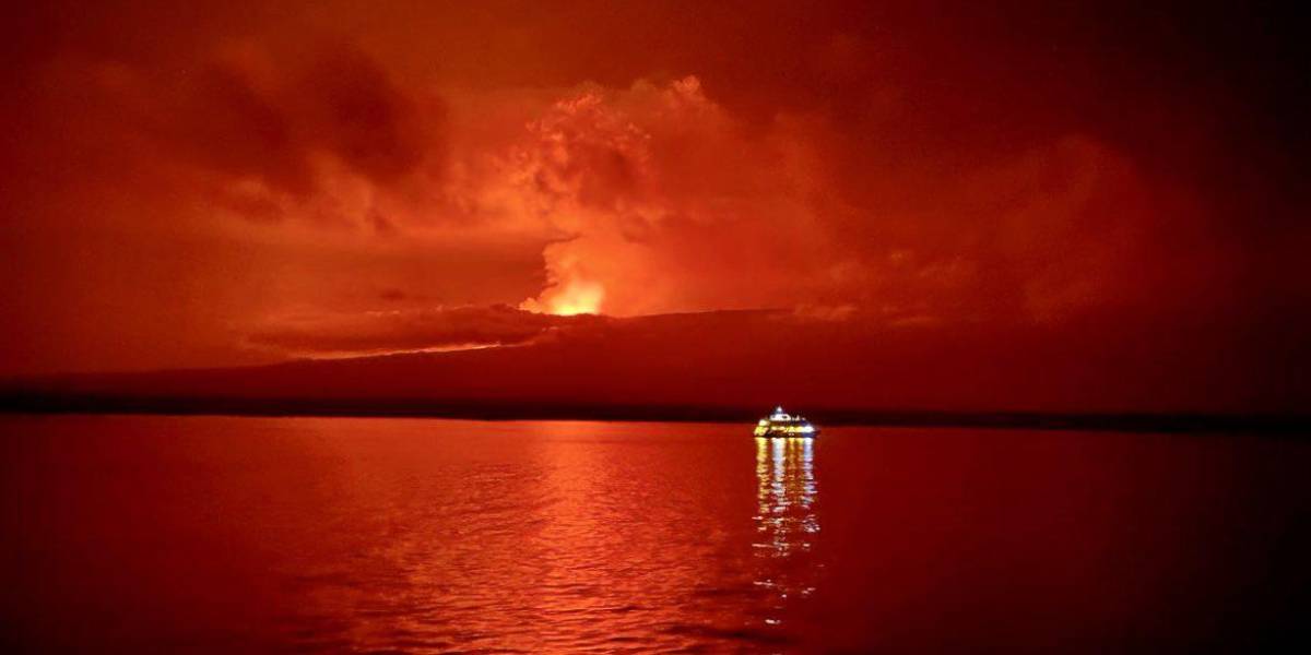 Galápagos: erupcionó el volcán La Cumbre