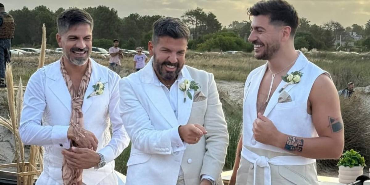 Uruguay: tres hombres se casaron por primera vez