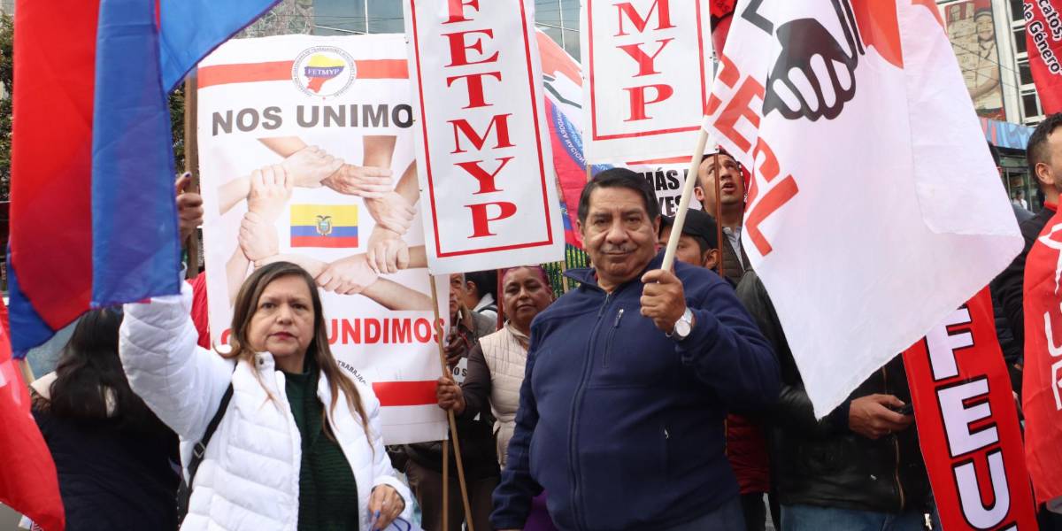 Las organizaciones sindicalistas respaldan paro anunciado por la Conaie