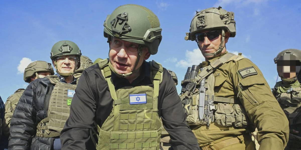 Netanyahu visita la Franja de Gaza por primera vez tras la nueva ofensiva israelí