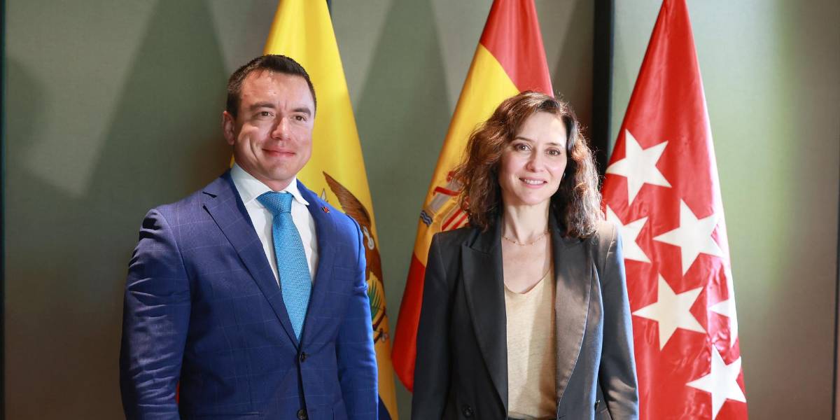 Daniel Noboa se reunió con Isabel Díaz Ayuso, presidenta de la Comunidad de Madrid