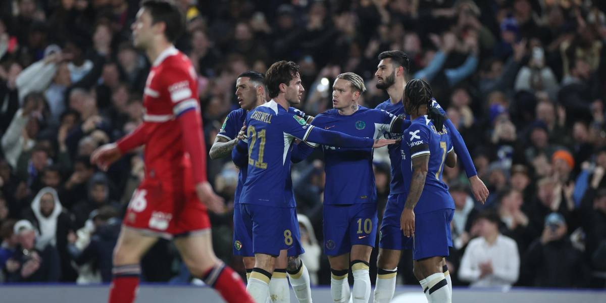 Chelsea golea 6-1 al Boro y Moisés Caicedo jugará la final de la Copa de la Liga