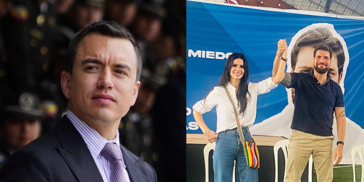 Diana Jácome, exbinomio de Jan Topic, forma parte de la comitiva de Daniel Noboa para viajar a España