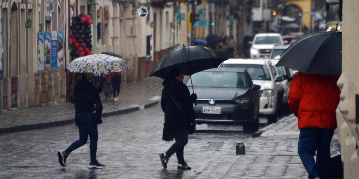 Clima en Ecuador: lluvias y lloviznas cubrirá gran parte del país el 13 de diciembre