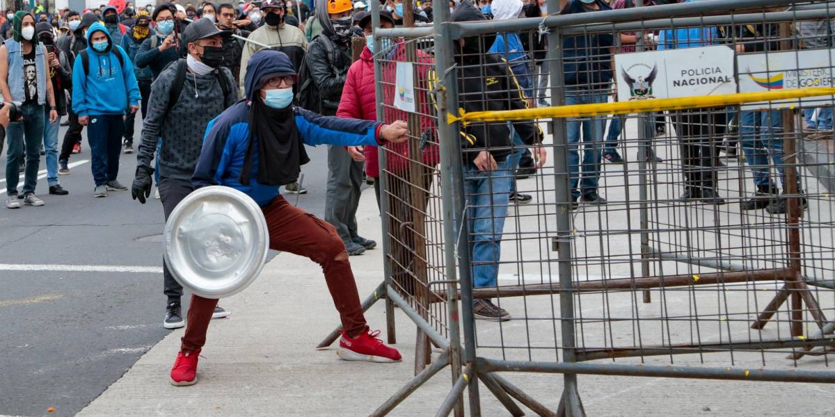 Violencia en Quito marcó jornada de protestas el martes