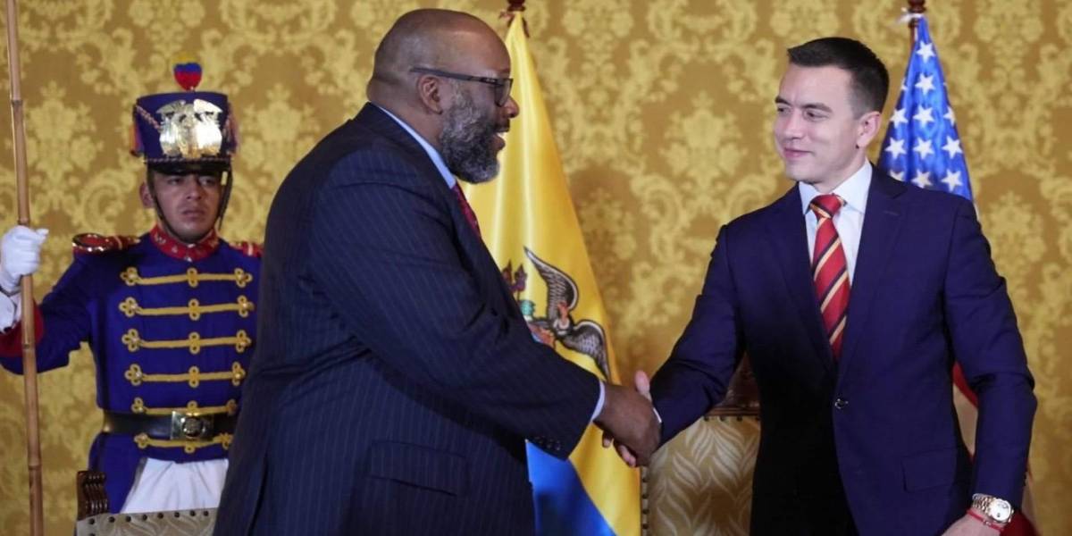 El nuevo embajador de EE.UU. se reunió con Daniel Noboa