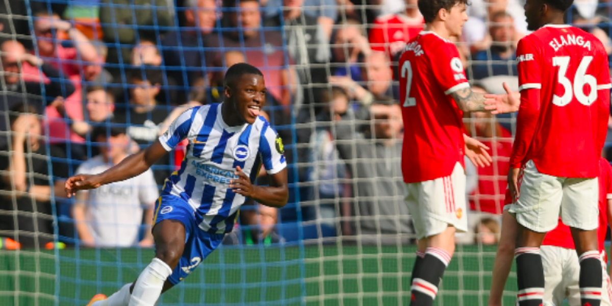 Moisés Caicedo brilla en goleada histórica del Brighton sobre el Manchester United