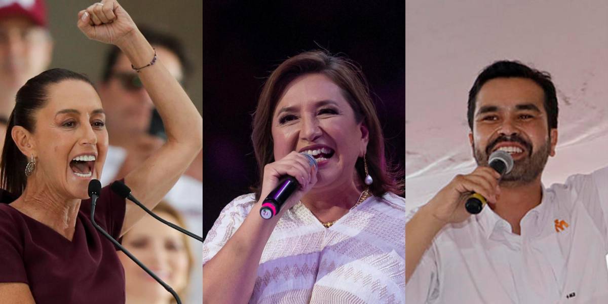Elecciones en México: Sheinbaum, Gálvez y Máynez cerraron sus campañas electorales