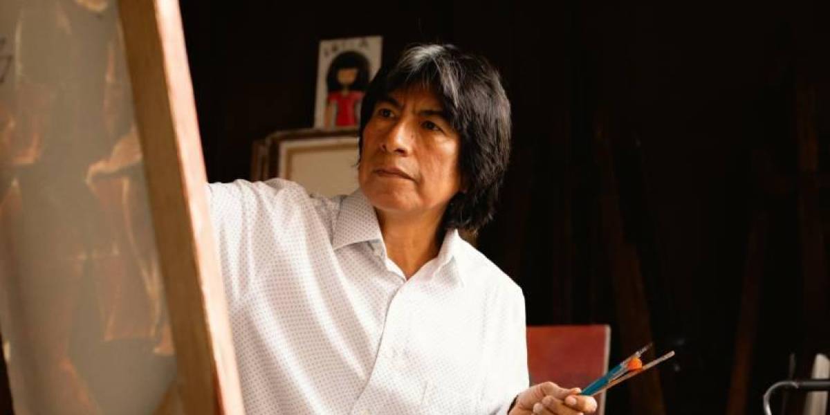 Olmedo Quimbita expone sus nuevas obras artísticas en Quito con más de treintena cuadros para disfrutar