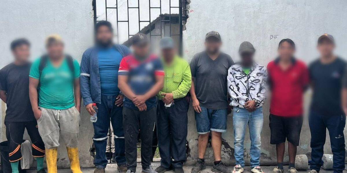 Nueve detenidos en operativo contra minería ilegal en Galápagos