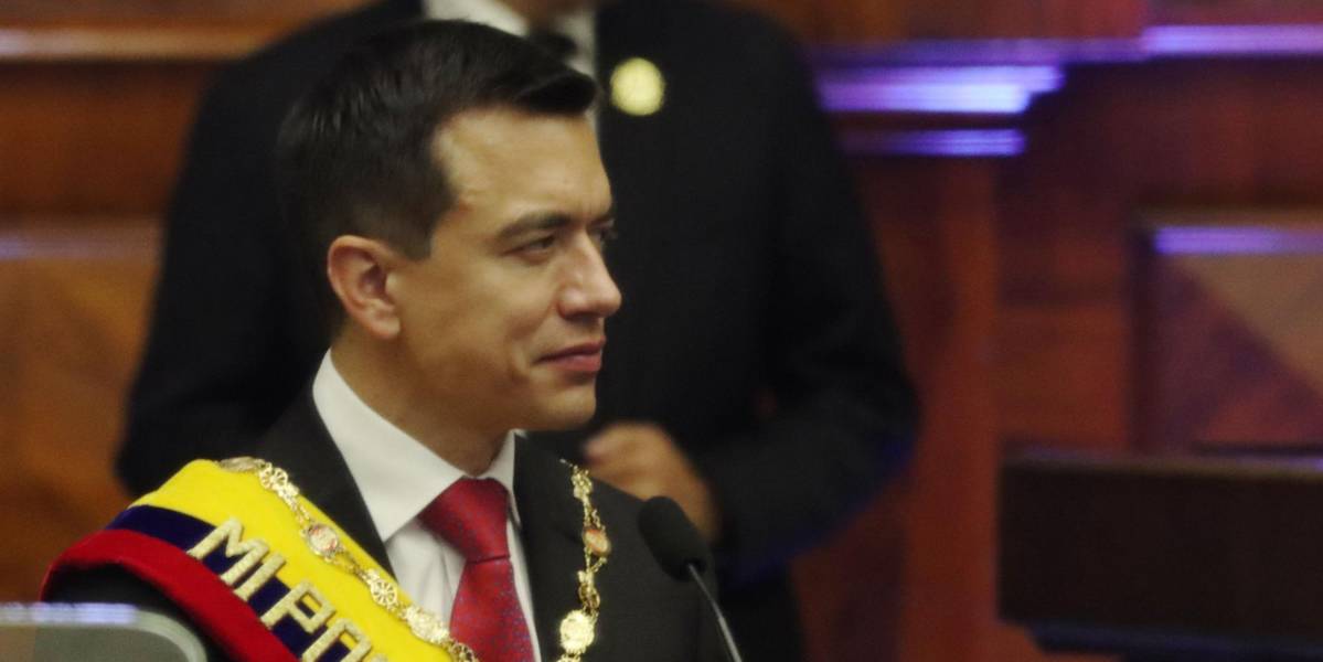 Daniel Noboa asegura que Ecuador tiene un nuevo rostro, con más seguridad, tras sus seis meses de mandato