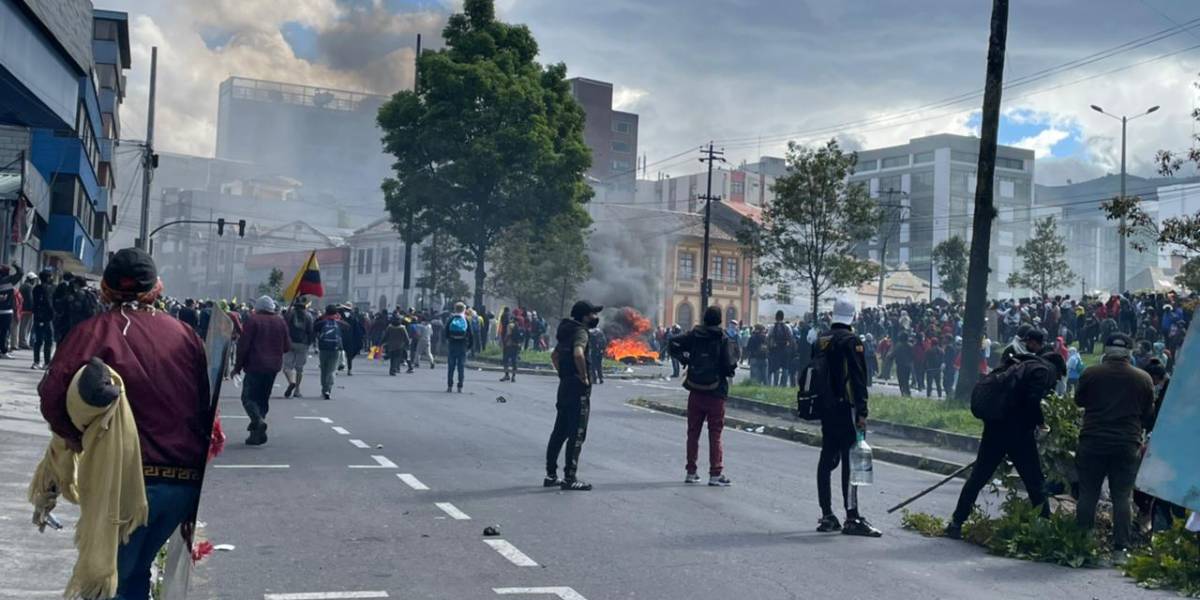 En Quito hubo cinco veces mayor contaminación a la habitual, durante los días de paro