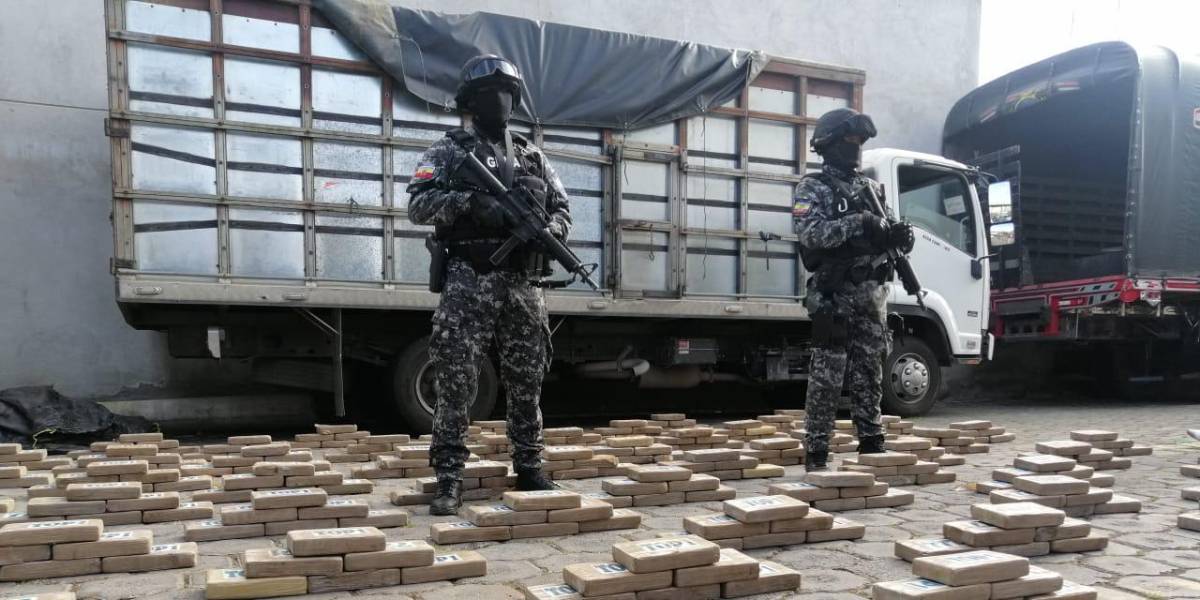 Incautan el primer gran cargamento de droga este año, en Imbabura