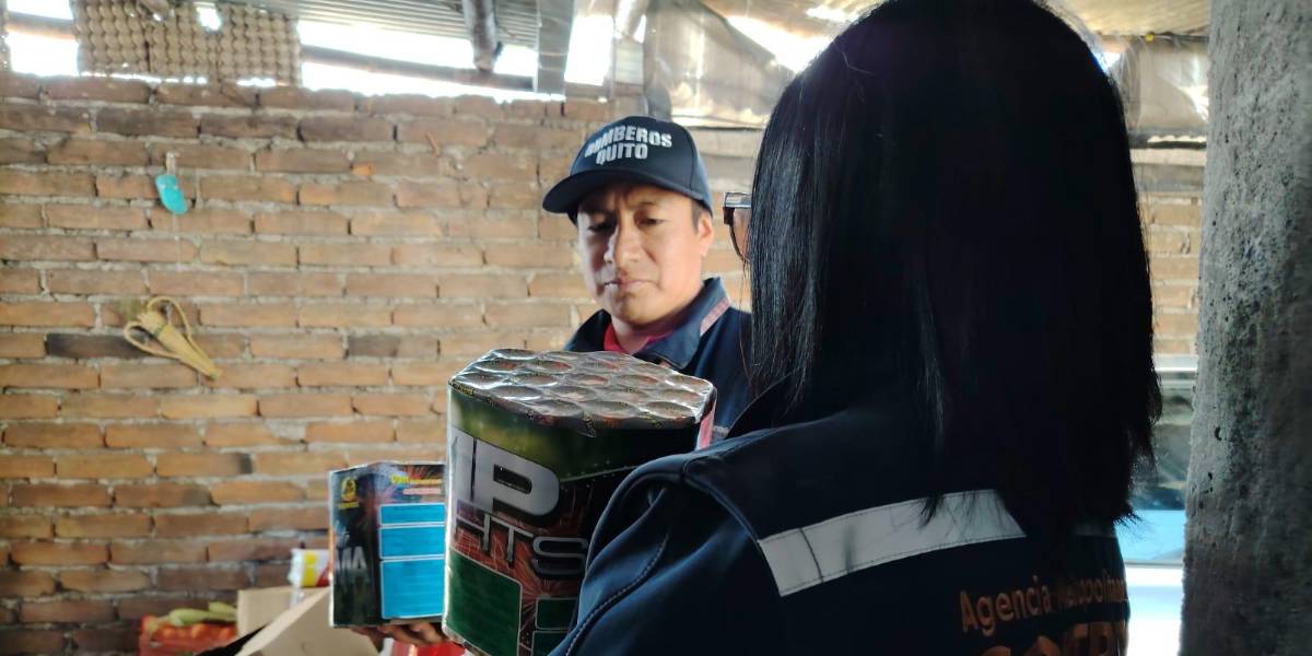 Quito | Las autoridades continúan con operativos contra la fabricación y venta de pirotecnia ilegal