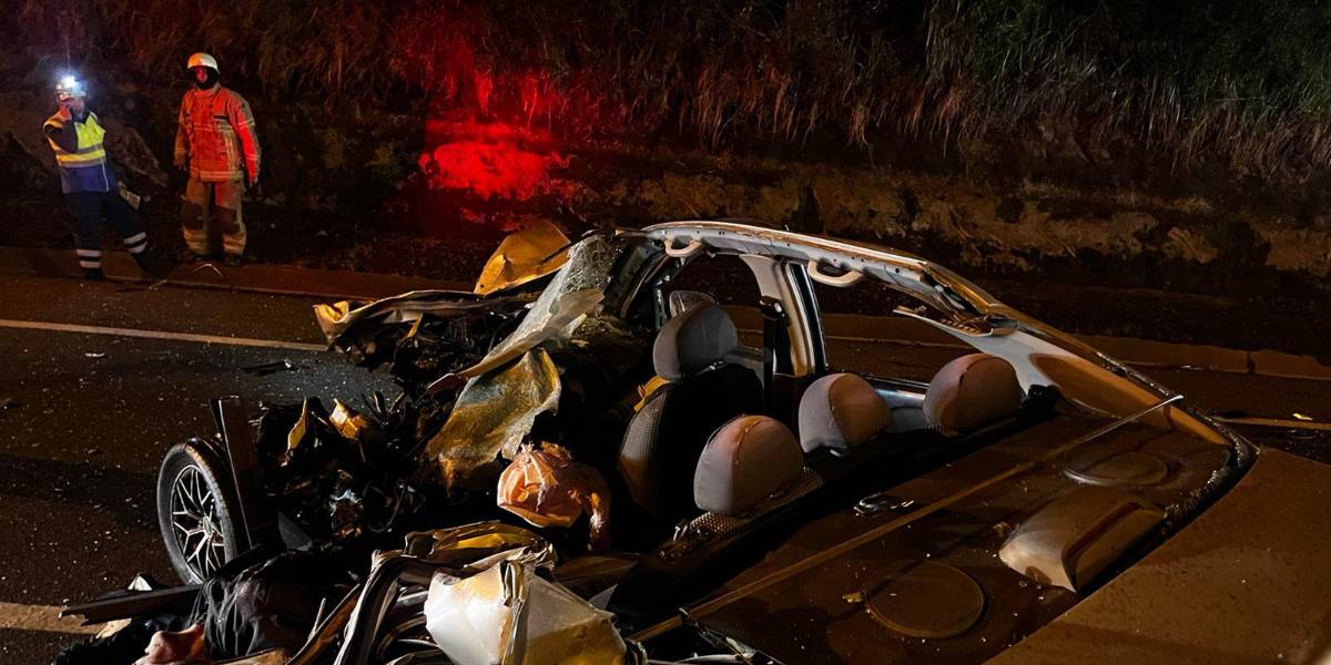 Un siniestro de tránsito acaba con la vida de dos personas en Machachi, sur de Quito