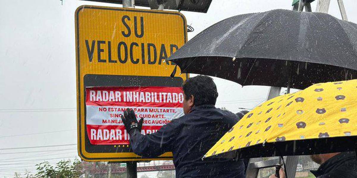 Los fotorradares de la avenida Mariscal Sucre fueron inhabilitados por la Agencia Nacional de Tránsito