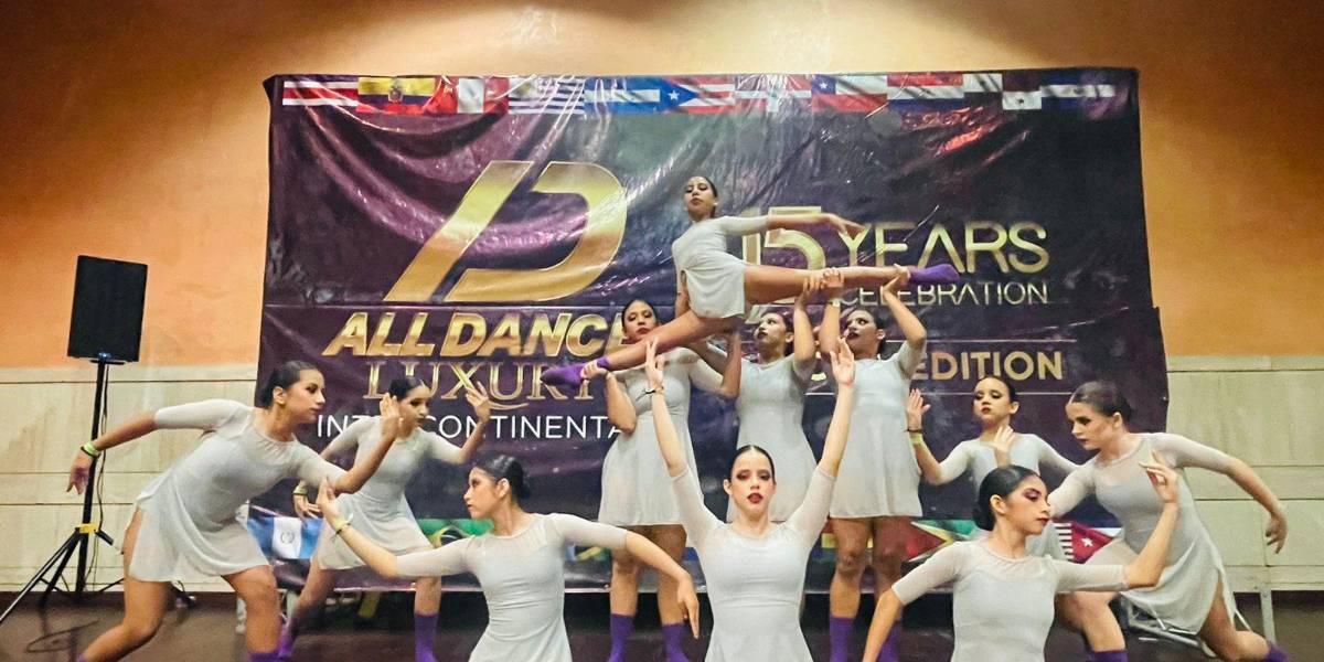 Bailarinas ecuatorianas tuvieron una destacada participación en la competencia All Dance Internacional