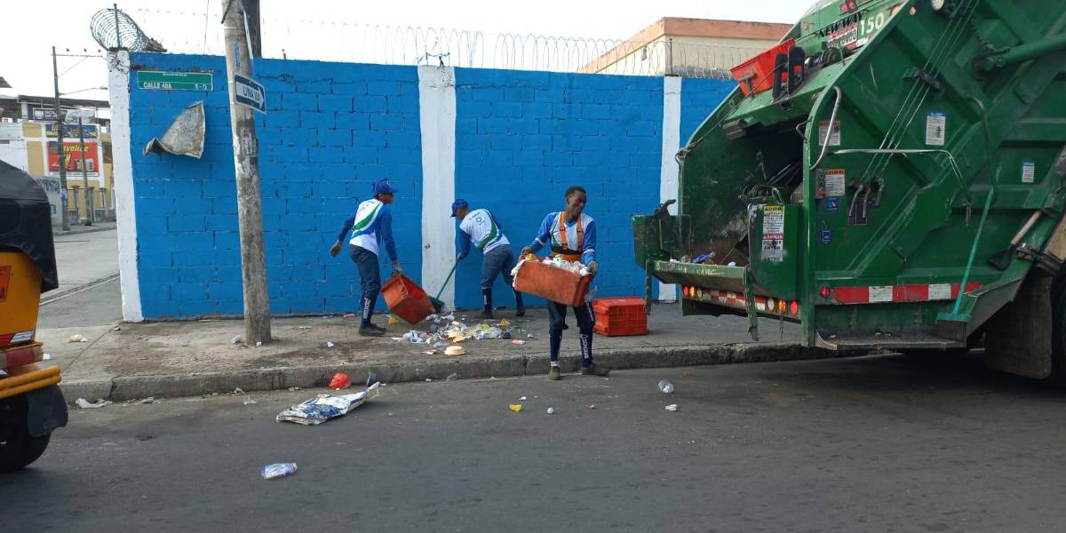 En Guayaquil se suspende servicio de recolección de basura