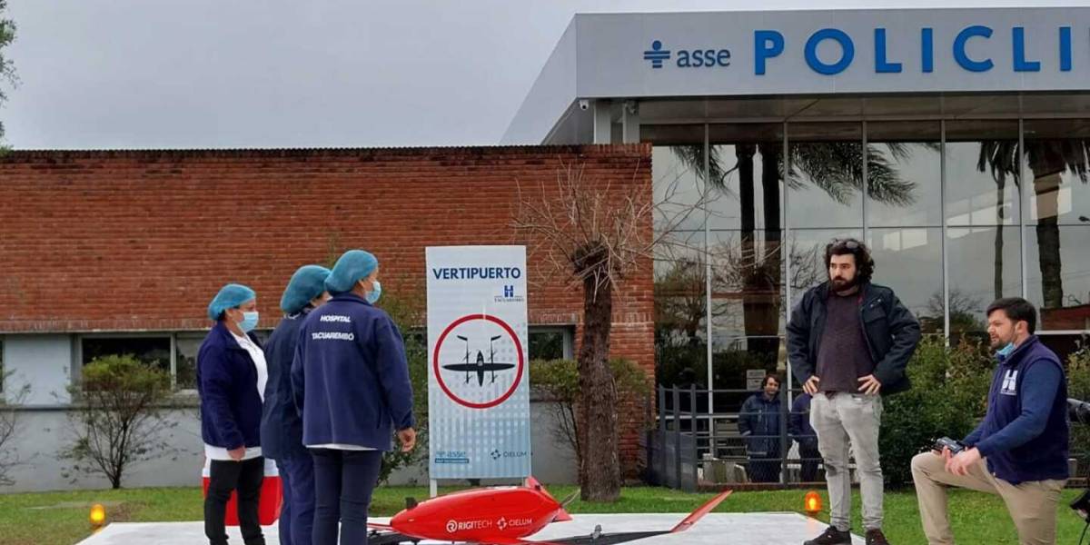 Un hospital utiliza drones para trasladar leche materna en zonas remotas de Uruguay
