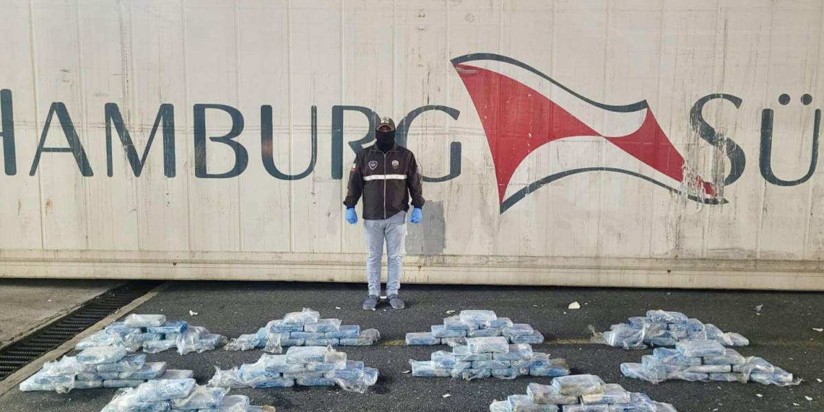 Machala: las autoridades incautaron 100 kilos de cocaína en estructura de contenedor con destino a Bélgica