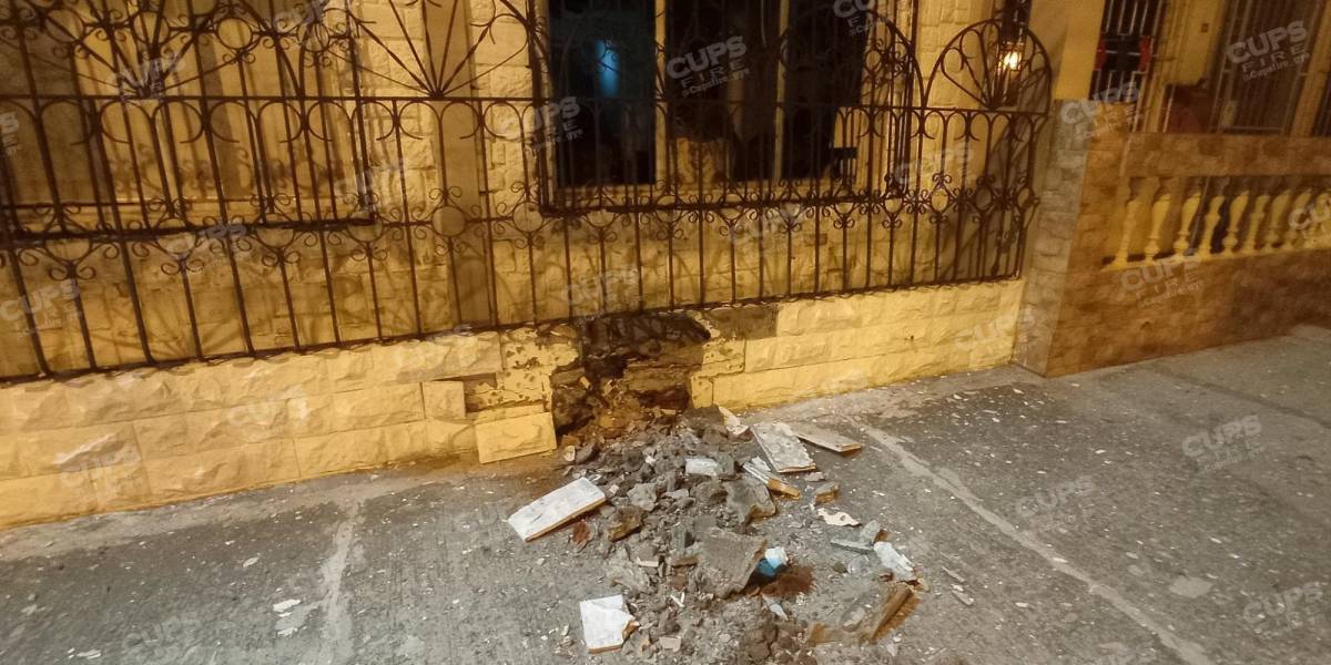 Lanzan explosivo a una casa en la Alborada, norte de Guayaquil
